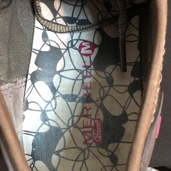 Merrell Brown Stone Women's Casual Lace Up Leather Shoes - Picture 3 of 8